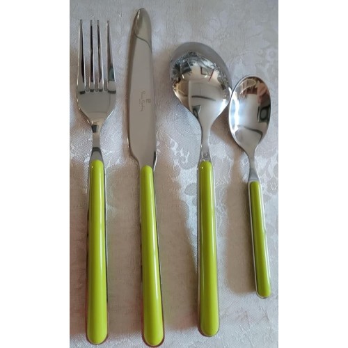 set 24 posate inox manico...